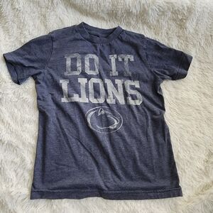 Penn state heathered blue university do it lions blue tshirt boys size small